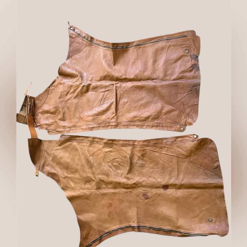 Brown Leather Chaps